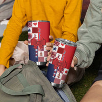 Panama Christmas Feliz Navidad Tumbler Cup Coquette Bow Style - Wonder Print Shop