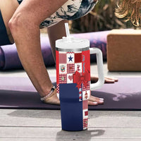 Panama Christmas Feliz Navidad Tumbler With Handle Coquette Bow Style - Wonder Print Shop