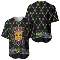 Mardi Gras King Baseball Jersey Let the Good Times Roll - Wonder Print Shop