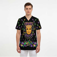 Mardi Gras King Scrub Top Let the Good Times Roll - Wonder Print Shop