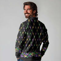 Mardi Gras Queen Long Sleeve Polo Shirt Let the Good Times Roll - Wonder Print Shop