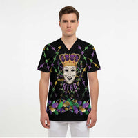 Mardi Gras Queen Scrub Top Let the Good Times Roll - Wonder Print Shop