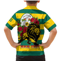Togo Independence Day Family Matching Mermaid Dress and Hawaiian Shirt Lion With Rosa Flag Style - Wonder Print Shop