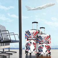 USA vs Canada Ice Hockey Face Off Luggage Cover Stars Maple Leaf