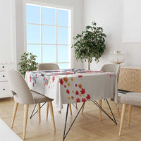 USA vs Canada Ice Hockey Face Off Tablecloth Stars Maple Leaf