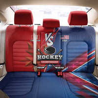 USA vs Canada Ice Hockey Face Off Back Car Seat Cover Hockey Championship
