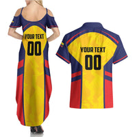 Custom Ecuador Rugby Couples Matching Summer Maxi Dress and Hawaiian Shirt Los Piqueros Go Champions