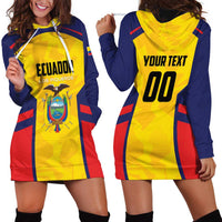 Custom Ecuador Rugby Hoodie Dress Los Piqueros Go Champions