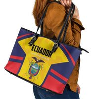 Ecuador Rugby Leather Tote Bag Los Piqueros Go Champions