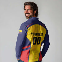 Custom Ecuador Rugby Long Sleeve Polo Shirt Los Piqueros Go Champions