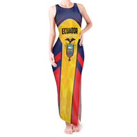 Custom Ecuador Rugby Tank Maxi Dress Los Piqueros Go Champions