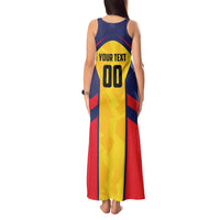 Custom Ecuador Rugby Tank Maxi Dress Los Piqueros Go Champions