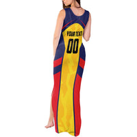 Custom Ecuador Rugby Tank Maxi Dress Los Piqueros Go Champions