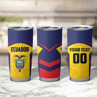 Custom Ecuador Rugby Tumbler Cup Los Piqueros Go Champions
