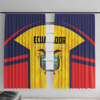 Ecuador Rugby Window Curtain Los Piqueros Go Champions