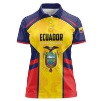 Custom Ecuador Rugby Women Polo Shirt Los Piqueros Go Champions