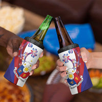 Philippines Sun Plumeria Floral 4 in 1 Can Cooler Tumbler Unique Stylized