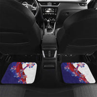 Philippines Sun Plumeria Floral Car Mats Unique Stylized