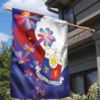 Philippines Sun Plumeria Floral Garden Flag Unique Stylized