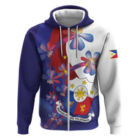 Philippines Sun Plumeria Floral Hoodie Unique Stylized