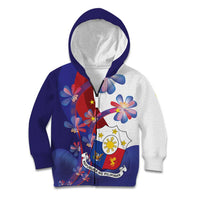 Philippines Sun Plumeria Floral Kid Hoodie Unique Stylized