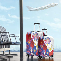 Philippines Sun Plumeria Floral Luggage Cover Unique Stylized
