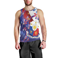 Philippines Sun Plumeria Floral Men Tank Top Unique Stylized