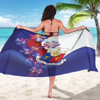 Philippines Sun Plumeria Floral Sarong Unique Stylized