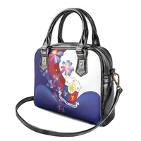 Philippines Sun Plumeria Floral Shoulder Handbag Unique Stylized