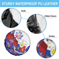 Philippines Sun Plumeria Floral Spare Tire Cover Unique Stylized