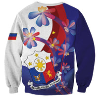 Philippines Sun Plumeria Floral Sweatshirt Unique Stylized