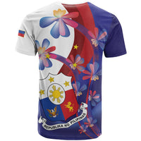 Philippines Sun Plumeria Floral T Shirt Unique Stylized
