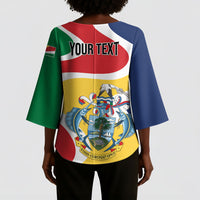 Personalized Seychelles Kimono Sleeve Blouse Finis Coronat Opus