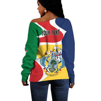 Personalized Seychelles Off Shoulder Sweater Finis Coronat Opus