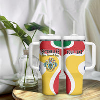 Personalized Seychelles Tumbler With Handle Finis Coronat Opus