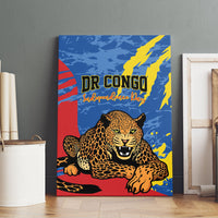 DR Congo Independence Day Canvas Wall Art Congo-Kinshasa Leopard