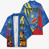 Personalized DR Congo Independence Day Kimono Congo-Kinshasa Leopard
