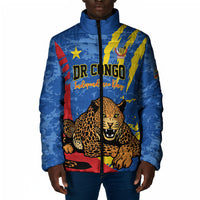 Personalized DR Congo Independence Day Padded Jacket Congo-Kinshasa Leopard