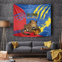 DR Congo Independence Day Tapestry Congo-Kinshasa Leopard