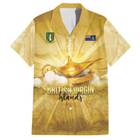 Personalised British Virgin Islands Hawaiian Shirt Vintage Gold Oil Lamp
