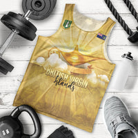 Personalised British Virgin Islands Men Tank Top Vintage Gold Oil Lamp
