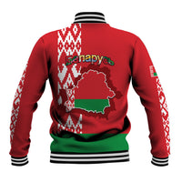 Belarus Baseball Jacket Belarusian Coat Of Arms Flag Style - Wonder Print Shop
