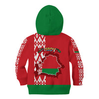 Belarus Kid Hoodie Belarusian Coat Of Arms Flag Style - Wonder Print Shop
