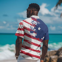 Liberia Flag Hawaiian Shirt Grunge Stylized