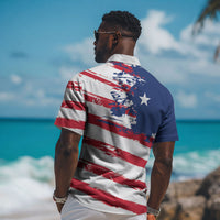 Liberia Flag Hawaiian Shirt Grunge Stylized LT01