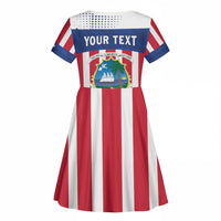 Personalized Liberia 1847 Kid Short Sleeve Dress Happy Independence Day