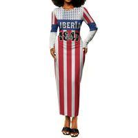 Personalized Liberia 1847 Long Sleeve Bodycon Dress Happy Independence Day