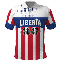 Personalized Liberia 1847 Polo Shirt Happy Independence Day