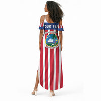 Personalized Liberia 1847 Summer Maxi Dress Happy Independence Day
