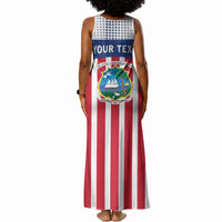 Personalized Liberia 1847 Tank Maxi Dress Happy Independence Day